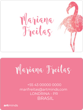Carregar imagem no visualizador da galeria, Tag de Mala - Flamingo