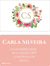 Carregar imagem no visualizador da galeria, Tag de Mala - Floral Aquarela