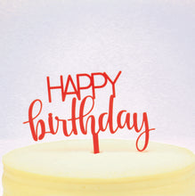 Carregar imagem no visualizador da galeria, Topo de Bolo - Happy Birthday
