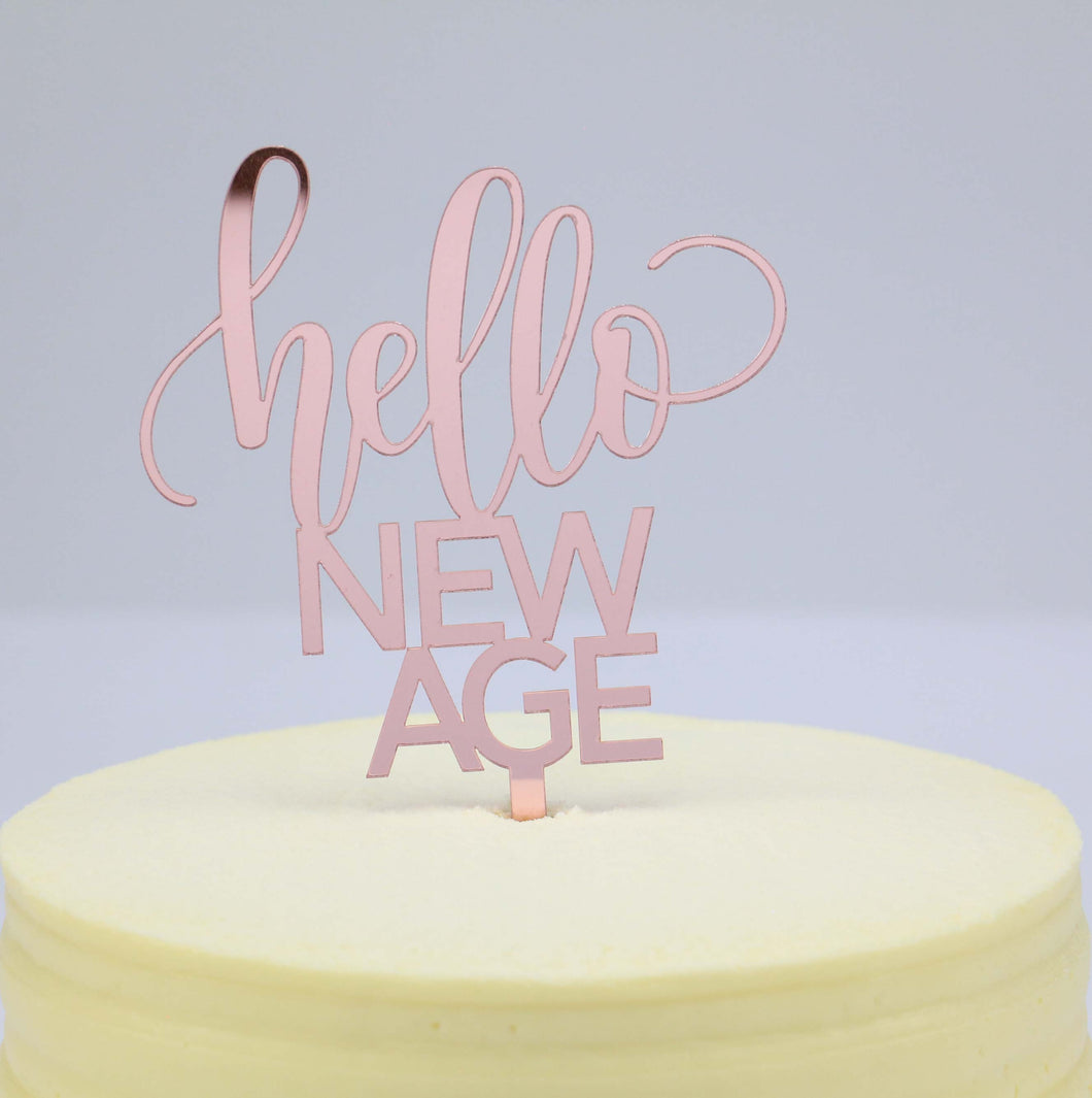 Topo de Bolo - Hello New Age
